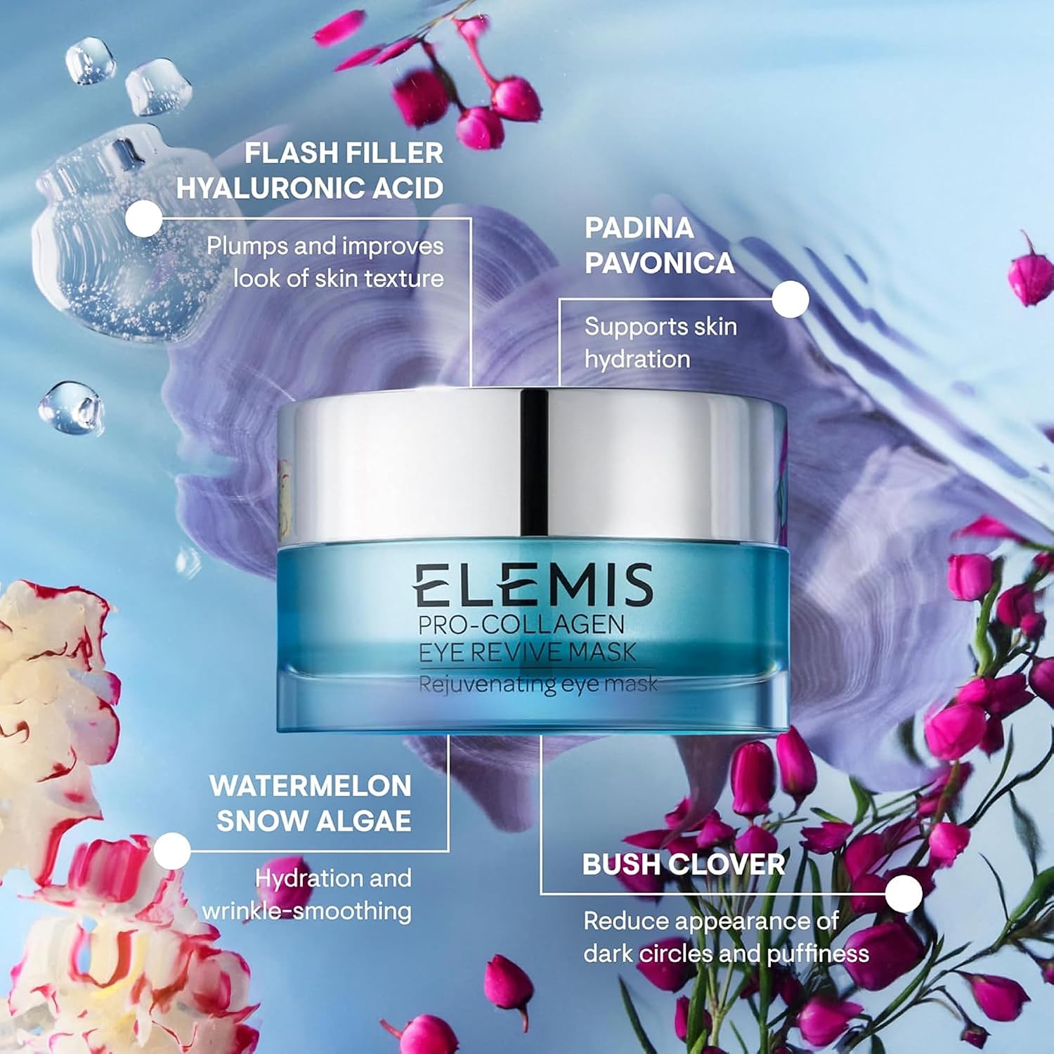 Elemis Pro-Collagen Eye Revive Mask | Anti-Wrinkle Multi-Use Treatment Brightens, Rejuvenates, Plumps And Hydrates For A More Youthful Look