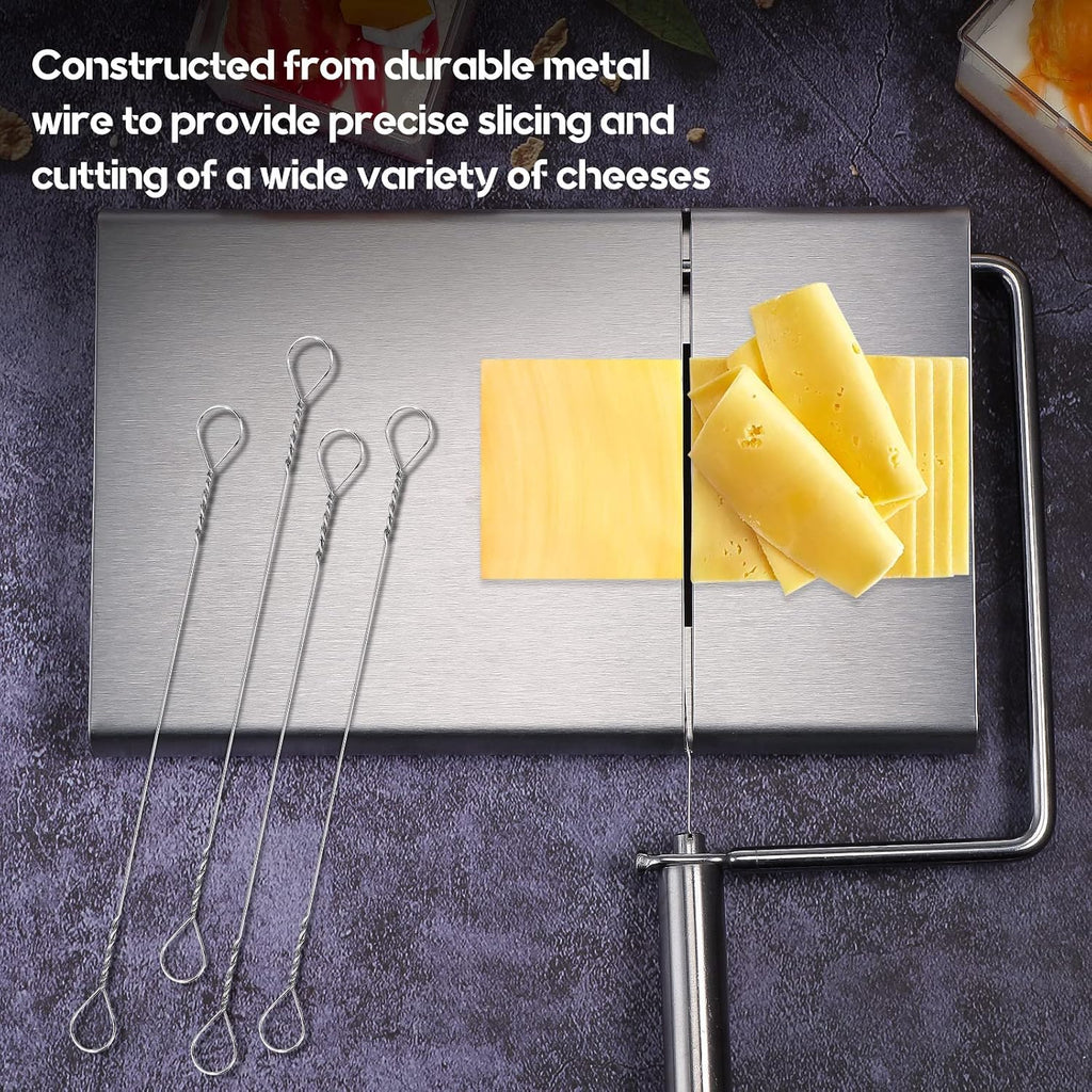 Nuanchu 10 Pcs Cheese Slicer Wire Replacement Block Cheese Cutter Wire For Polished Marble(Style 1)
