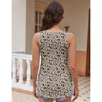 Zeagoo Womens Tank Tops Flowy Loose Fit Scoop Neck Casual Summer Tops Curvy Hem