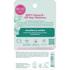 Eos 100% Natural & Organic Lip Balm - Strawberry Sorbet, All-Day Moisture, Dermatologist Recommended For Sensitive Skin Care, Lip Care Products, 0.25 Oz