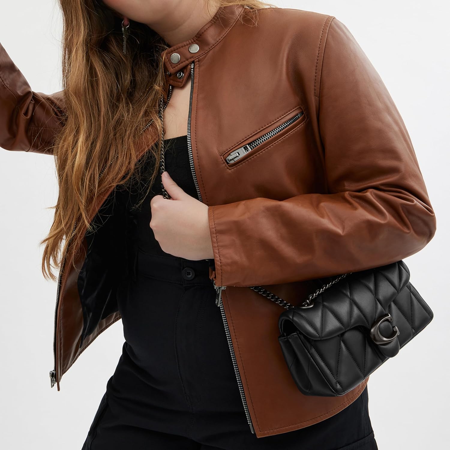 Coach Quilted Tabby Shoulder Bag 20 with Chain