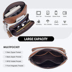Roulens Crossbody Purse For Women Vegan Leather Medium Crossbody Wallet Bag For Travel Women Shoulder Handbags With Tassel