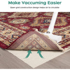 BAGAIL BASICS Non Slip Rug Pad Gripper 2 x 3 Feet Extra Thick Carpet Pads for Area Rugs and Hardwood Floors, Keep Your Rugs Safe and in Place