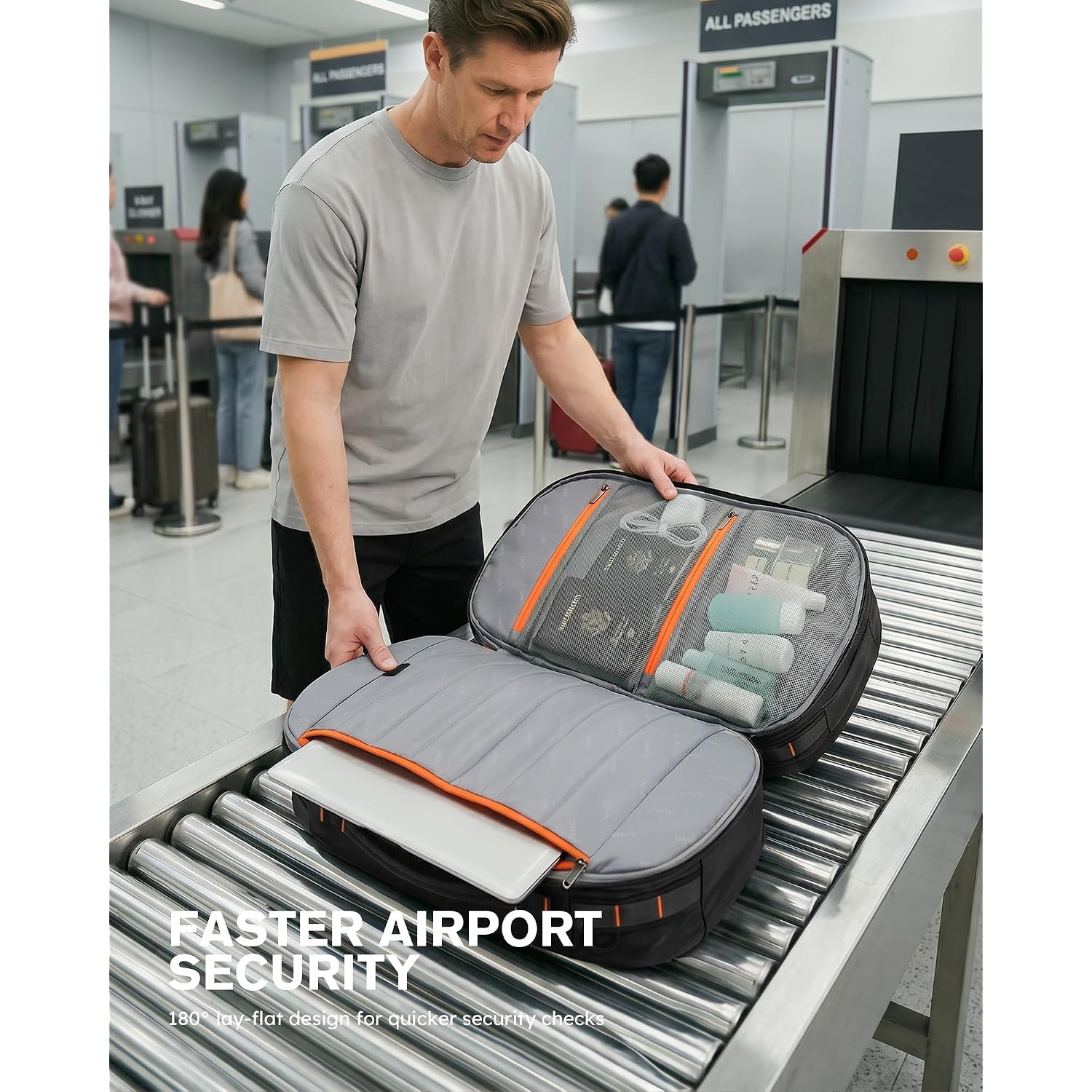 Tolaccea Travel Backpack For Men Women, 40L-50L Carry On Backpack With Wet Dry Compartment, Tsa Approved Laptop Daypack Fits 15.6", Convertible Expandable Large Rucksack Duffel Bag For Work Travel