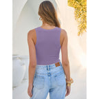 Tank Tops for Women V Neck Ribbed Knit Slim Fitted Sleeveless Basic Tee Tanks Casual Summer Clothes 2026