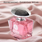 Verse Pink Crystal Eau De Parfum For Woman - Top Notes Of Pomegranate, Yuzu & Iced Accord - Base Notes Of Peony, Lotus, Magnolia, Amber, Musk & Mahogany - Floral & Fruity Scent - Elegant 100Ml Bottle
