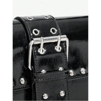 Verdusa Women's Y2K Purse Trendy Goth Studded Punk Leather Shoulder Bag 2000s Purse