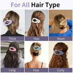 10 Pcs Flat Hair Clips For Women - 4.2 Inch Hair Claw Clips, Neutral Leopard Hair Accessories For Daily Styling (Corlorful)