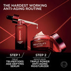 L'Oreal Paris Revitalift Triple Power Face Serum With Tri-Peptides, Hyaluronic Acid And Vitamin C, Anti Aging, Anti Wrinkle Serum To Firm And Brighten, 1 Fl Oz, + Sample