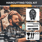 Barber Cape 13Pcs With Neck Duster Brush Adjustable, Extra Long Hair Cutting Cape 63" X 55" Profesional Barber Accessories For Men/Adults/Barber/Salon/Clients/Home/Women/Kids