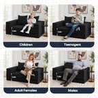 Comax Futon Sofa Bed, Convertible Sofa Bed, Folding Boneless Couches