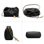 Joryin Woven Women'S Crossbody Bag & Evening Purse, Trendy Dumpling Clutch & Hobo Cloud Shoulder Bag Trendy Dumpling Clutch