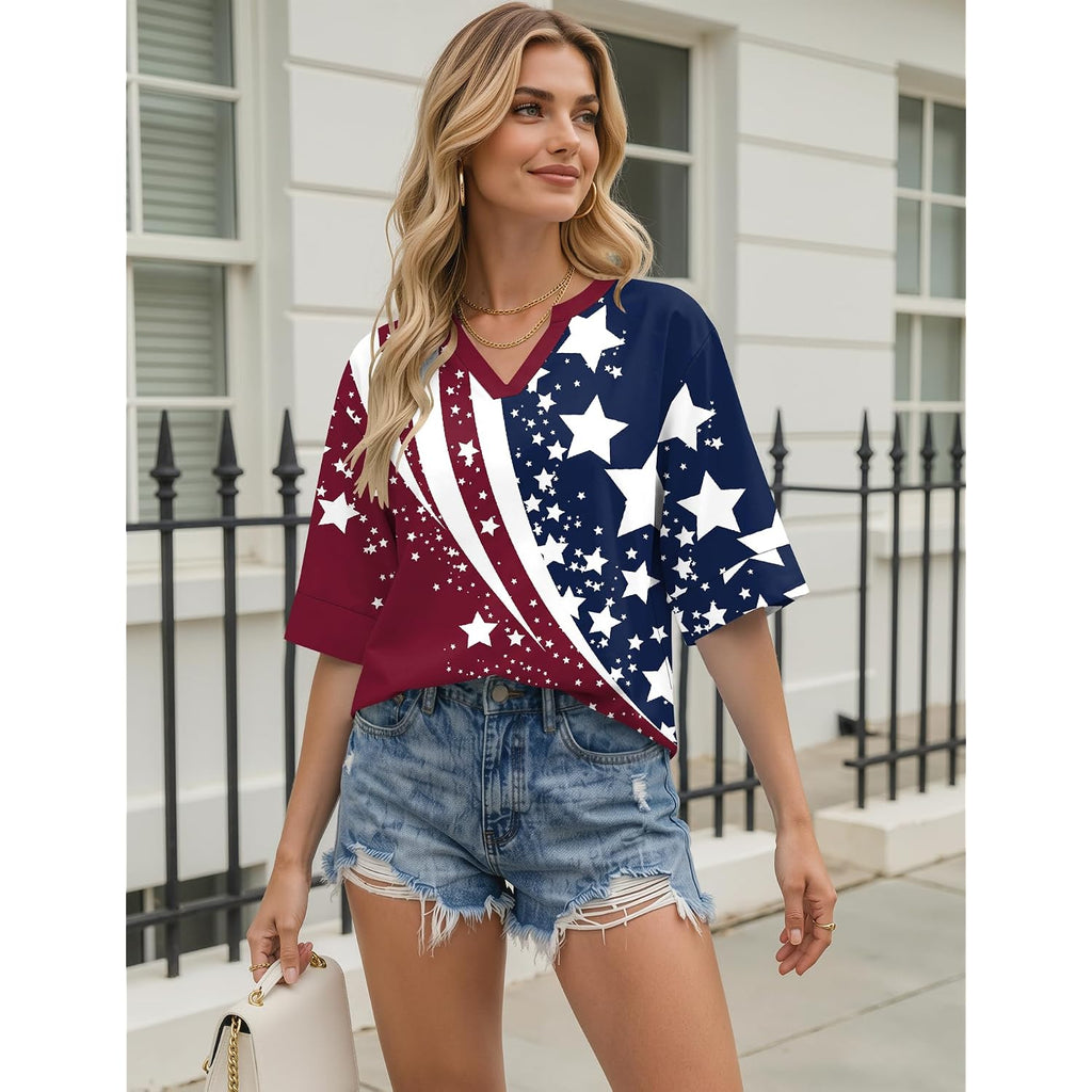 Lomon Women'S Dressy 3/4 Length Sleeve Tops Business Casual Blouses Summer Tees Shirts