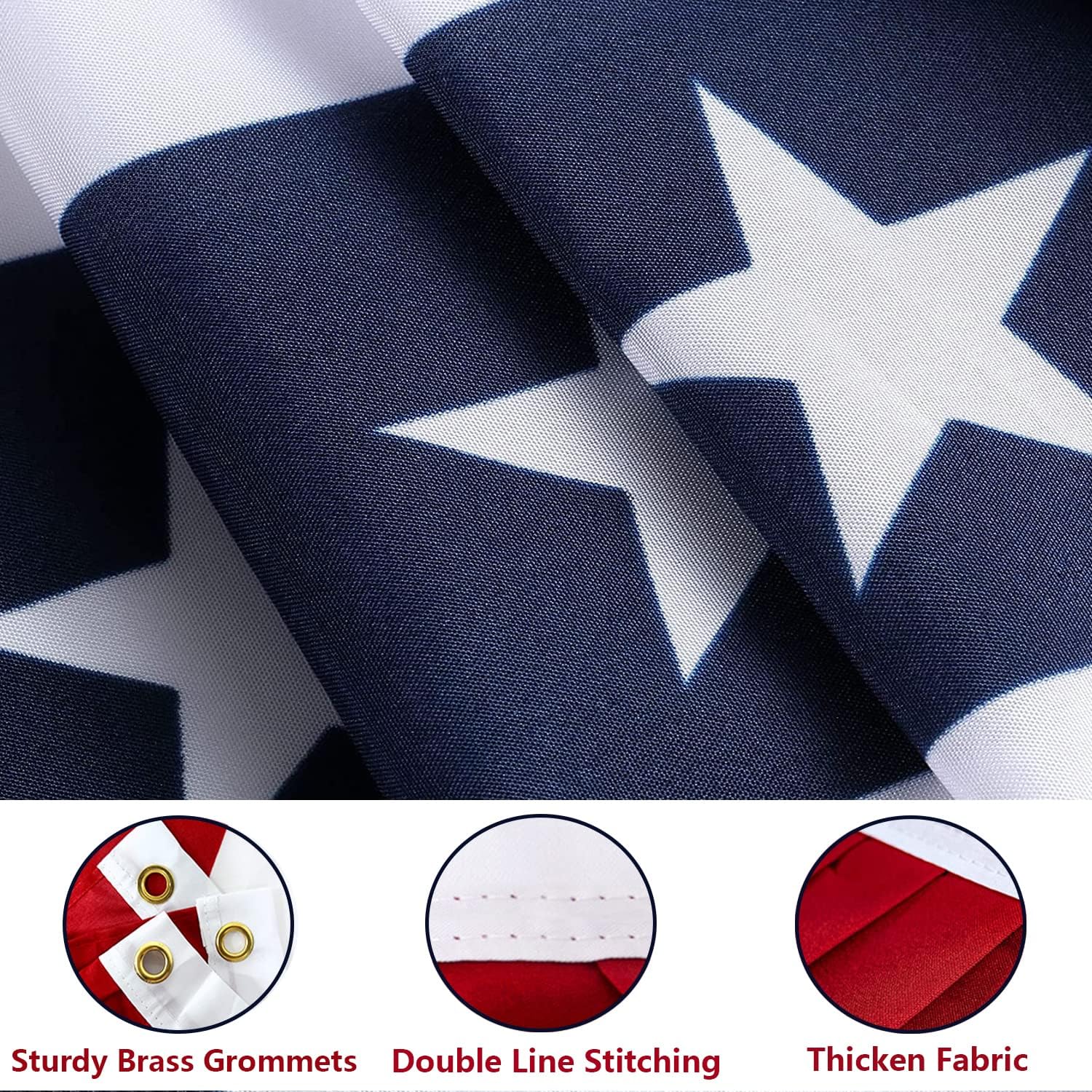 2X4 Ft American Pleated Fan Flag, Patriotic Half Fan Bunting Flag, Indoor Outdoor For Red White Blue Usa 250Th Anniversary 4Th Of July Decoration Patriotic Decor Memorial Day (Set Of 5)