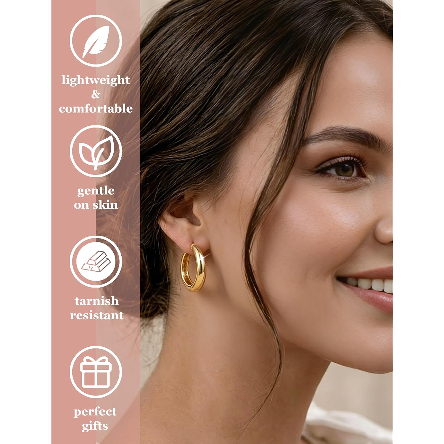 8 Pairs Gold Huggie Hoop Earrings Set for Women, 14K Gold Plated CZ Cartilage Earring for Multiple Piercing, Lightweight Hypoallergenic Small Hoop Stackable Jewelry Gift