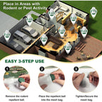 32Pcs Rodent Repellent, Natural Peppermint Oil For Mice, Peppermint | Pest Control, Mouse Repellent For Mice, Rats, Squirrels, Spiders And Pests, Keeps Pests Away Effectively From Garden & Home