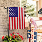American Garden Flag Small American Flag Double Sided 12×18 Inch Weatherproof Patriotic Usa Garden Flags Outside Thick Burlap Stars And Stripes Flags For Outdoor Yard Patio Lawn Decor