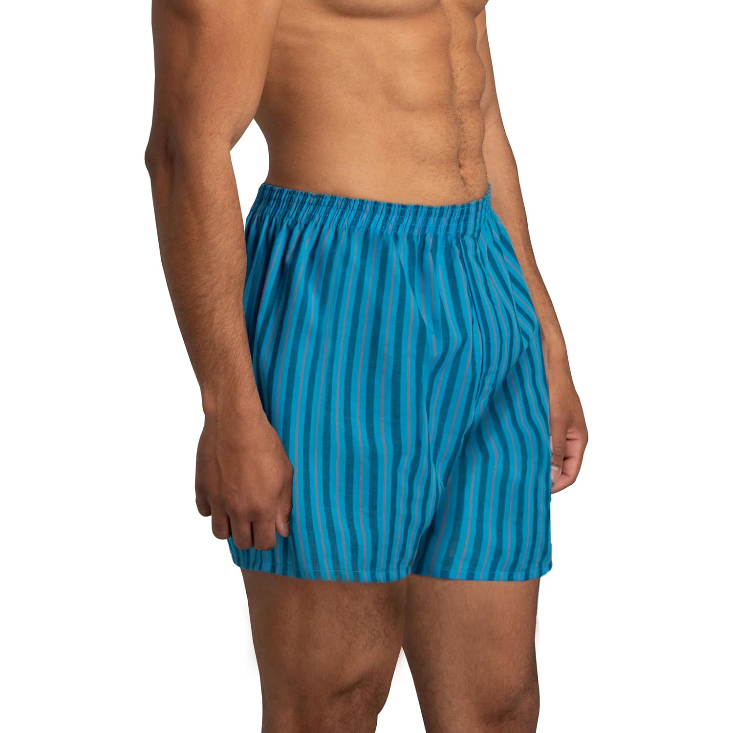 Fruit Of The Loom Men'S Tag Free Woven Boxer Shorts, Relaxed Fit, Moisture Wicking, Assorted Color Multipacks