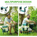 Kvr Upgraded Garden Kneeler And Seat With Thicken & Widen Soft Kneeling Pad,Heavy Duty Foldable Gardener Stool With 2 Tool Pouches,Gardening Gifts For Women Mom Men Seniors¡­…