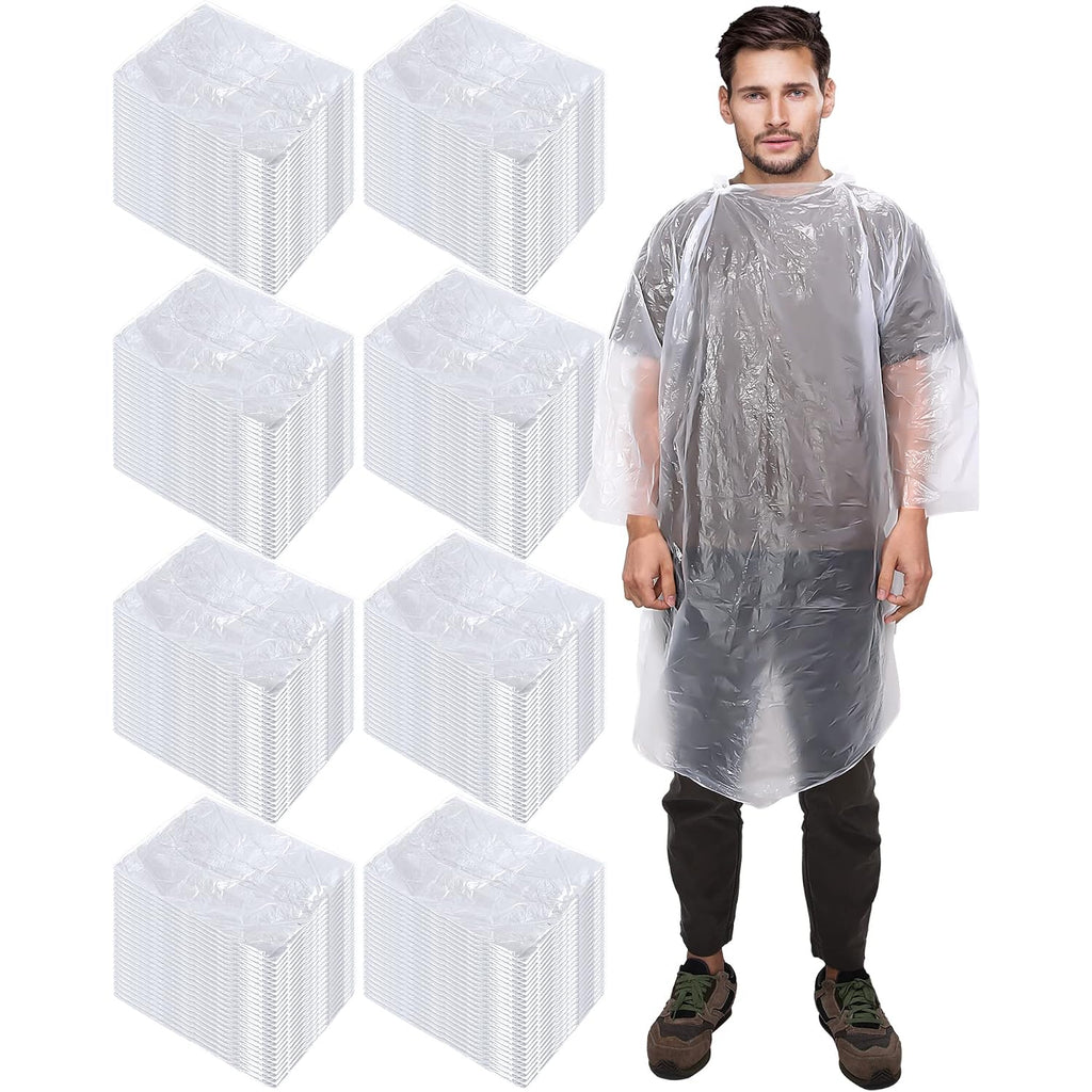 Jagely 120 Pack Disposable Rain Poncho For Adult Family Bulk Wedding Homeless Gift Emergency Travel Hooded Outdoor Raincoat