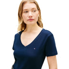 Tommy Hilfiger Women's Basic Short Sleeve Cotton V-Neck T-Shirt
