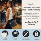 Baggallini Women's Securtex Anti-theft Free Time Crossbody Bag | Securtex, Anti-Theft