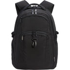 Amazon Basics Travel Laptop Backpack With Multiple Pockets And Compartments For 17 In / 43.1 Cm Laptop, Water Resistant, Spacious With Padded Shoulder Straps, Black