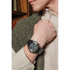 Bulova Men'S Marine Star 'Series A' Gray Ip Stainless Steel With Blue Accents Chronograph Quartz Watch, 4Mm Style: 98B411