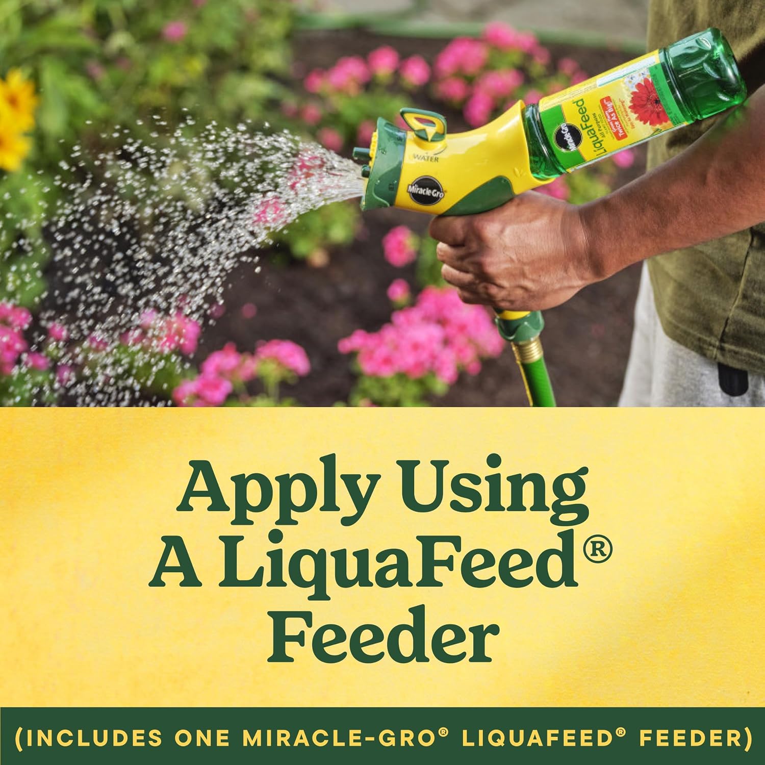 Miracle-Gro Liquafeed All Purpose Plant Food Advance Starter Kit | For Flowers, Vegetables, Trees And Shrubs. Includes One 16 Oz. Plant Food And One Feeder