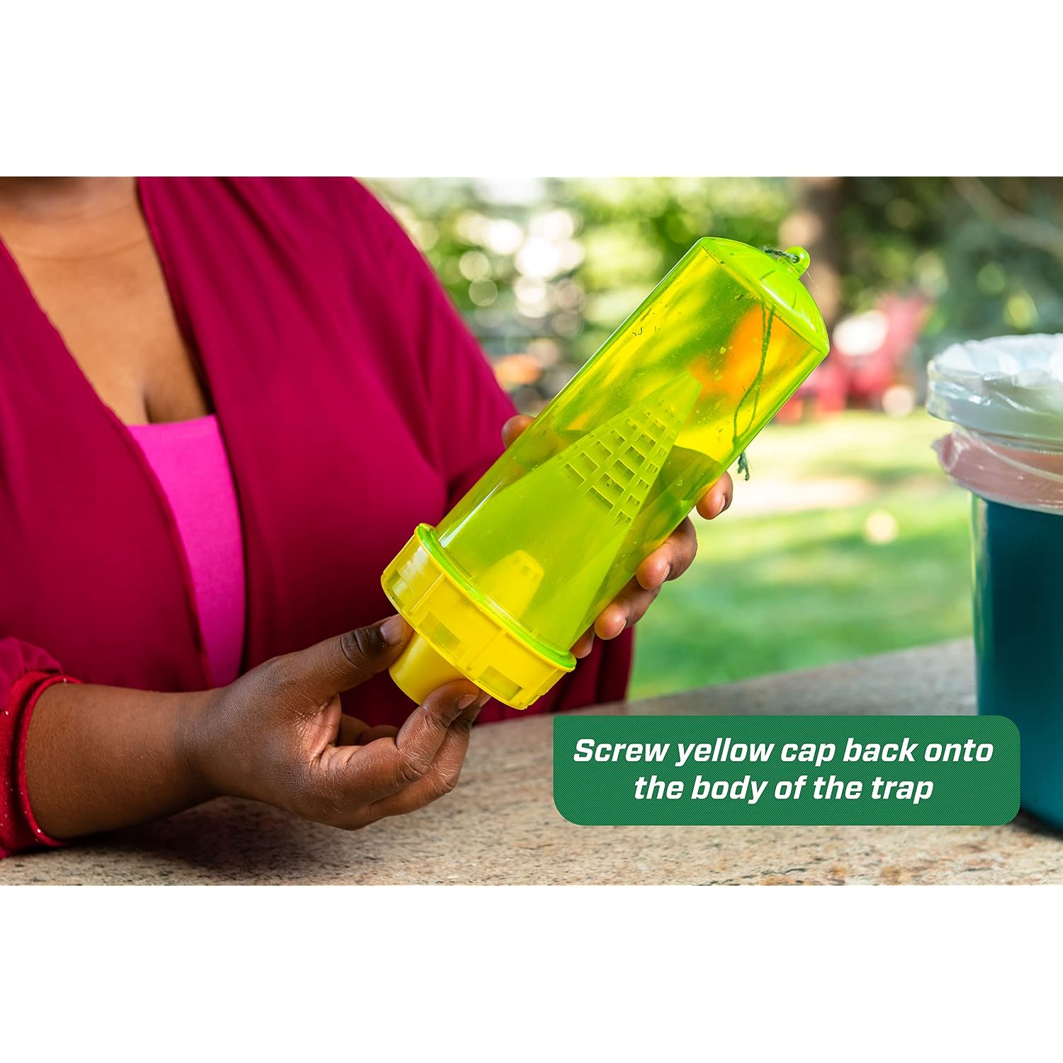 Rescue! Yellowjacket Attractant Cartridge (10 Week Supply) – For Rescue! Reusable Yellowjacket Traps - (5 Pack)