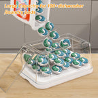 2-In-1 Trash Bag Holder Laundry & Dishwasher Pods Container,Garbage Bag Dispenser With Removable Lids,Kitchen Organizer And Under Sink Storage Box