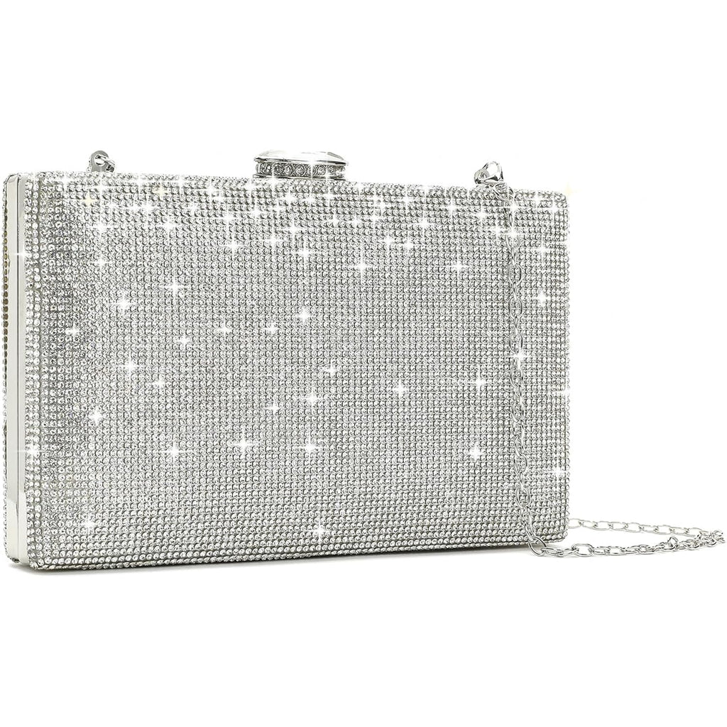 Women'S Sparkling Clutch Purse Elegant Glitter Evening Bags Bling Evening Handbag For Dance Wedding Party Prom Bride