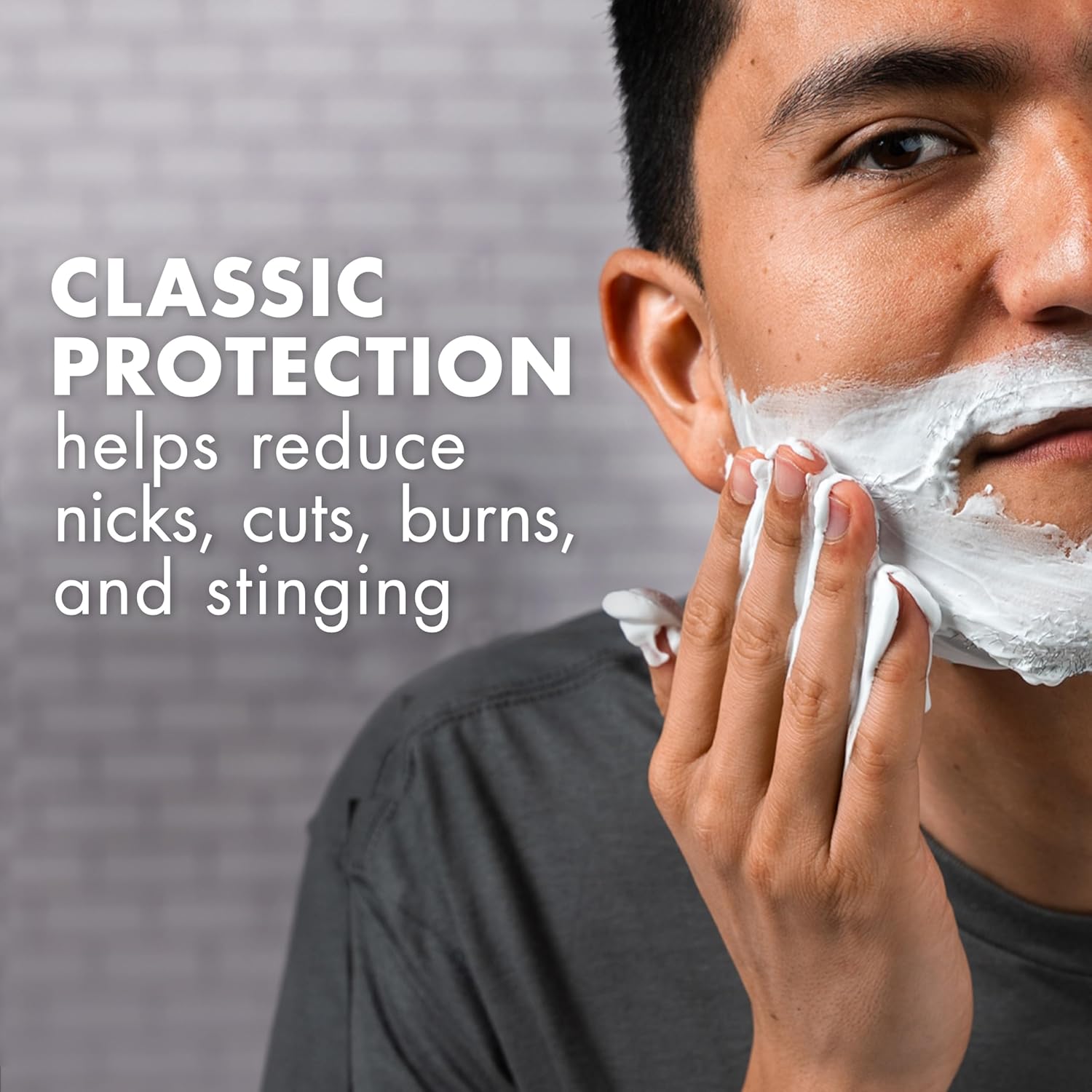 Gillette Foamy Classic Shave Foam for Men, Protection Against Shaving Irritation, Quick and Smooth Shave, shaving cream, 14.9 Oz