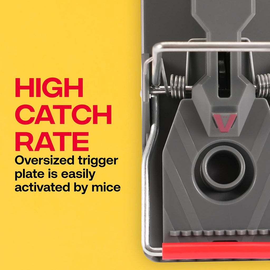 Victor Power-Kill Mouse Traps, 6-Pack Humane Snap Traps | Indoor Mice Control, Reusable Easy Set Rodent Traps, Safe For Use Around People And Pets When Used As Directed