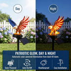 Solar Eagle Garden Light, 250Th Anniversary America Eagle Garden Stake For 4Th Of July Decorations Outdoor, Patriotic Solar Eagle Garden Stake For Independence Day, Memorial Day Yard Lawn Decor