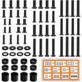 WALI Universal TV Mounting Hardware Kit Set Includes M4 M5 M6 M8 TV Screws and Spacer Fit Most TVs up to 80 inch (UVSP), Black