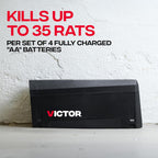 Victor Electronic Rat Trap 1-Pack, Indoor Humane Electric Rodent Killer | Led Battery Indicators, No Touch No See Design, Kills Up To 35 Rats Per 4 Aa Battery Set