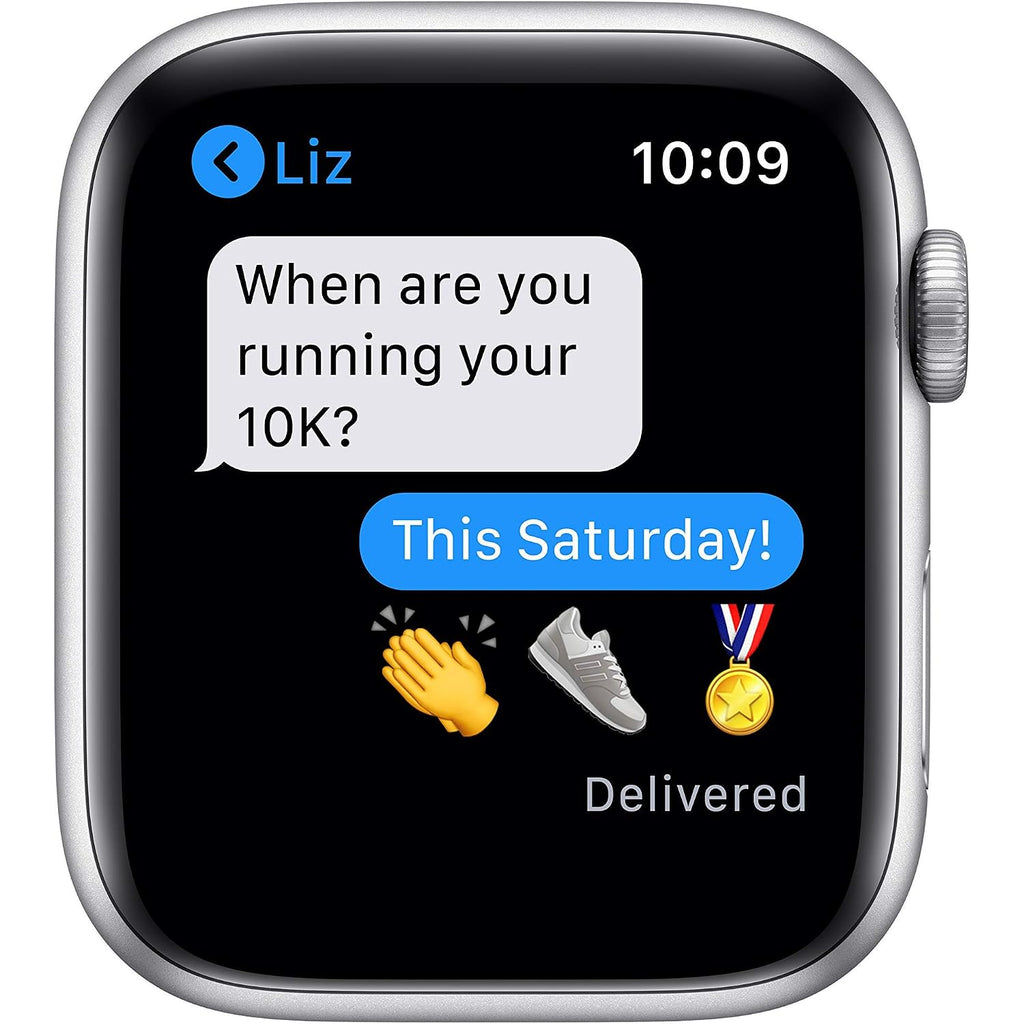 Apple Watch Series 6 (Gps, 44Mm) - Silver Aluminum Case With White Sport Band (Renewed)