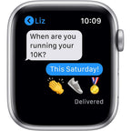 Apple Watch Series 6 (Gps, 44Mm) - Silver Aluminum Case With White Sport Band (Renewed)