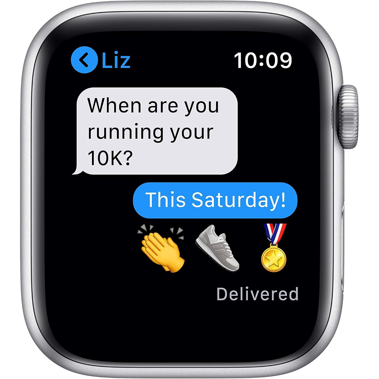 Apple Watch Series 6 (Gps, 44Mm) - Silver Aluminum Case With White Sport Band (Renewed)