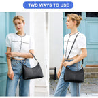 Keyli Small Shoulder Handbags For Women Mini Purse Waterproof Soft Leather Crossbody Bags For Work Shopping Travel
