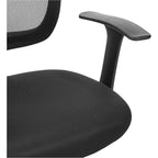 Amazon Basics Breathable Mesh Mid-Back Office Desk Chair With Armrests, Lumbar Support, 360-Degree Swivel, Adjustable-Height, Black