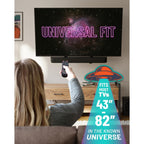 Echogear Full Motion Articulating Tv Wall Mount Bracket For Tvs Up To 82" - Smooth Extension, Swivel, & Tilt - Wall Template For Easy Install - Centers & Levels After Mounting Plus Hides Your Cables