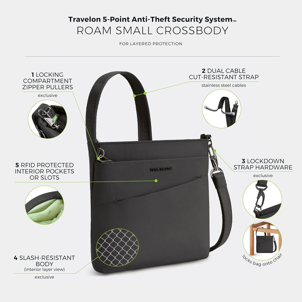Travelon Anti-Theft Roam Small Crossbody
