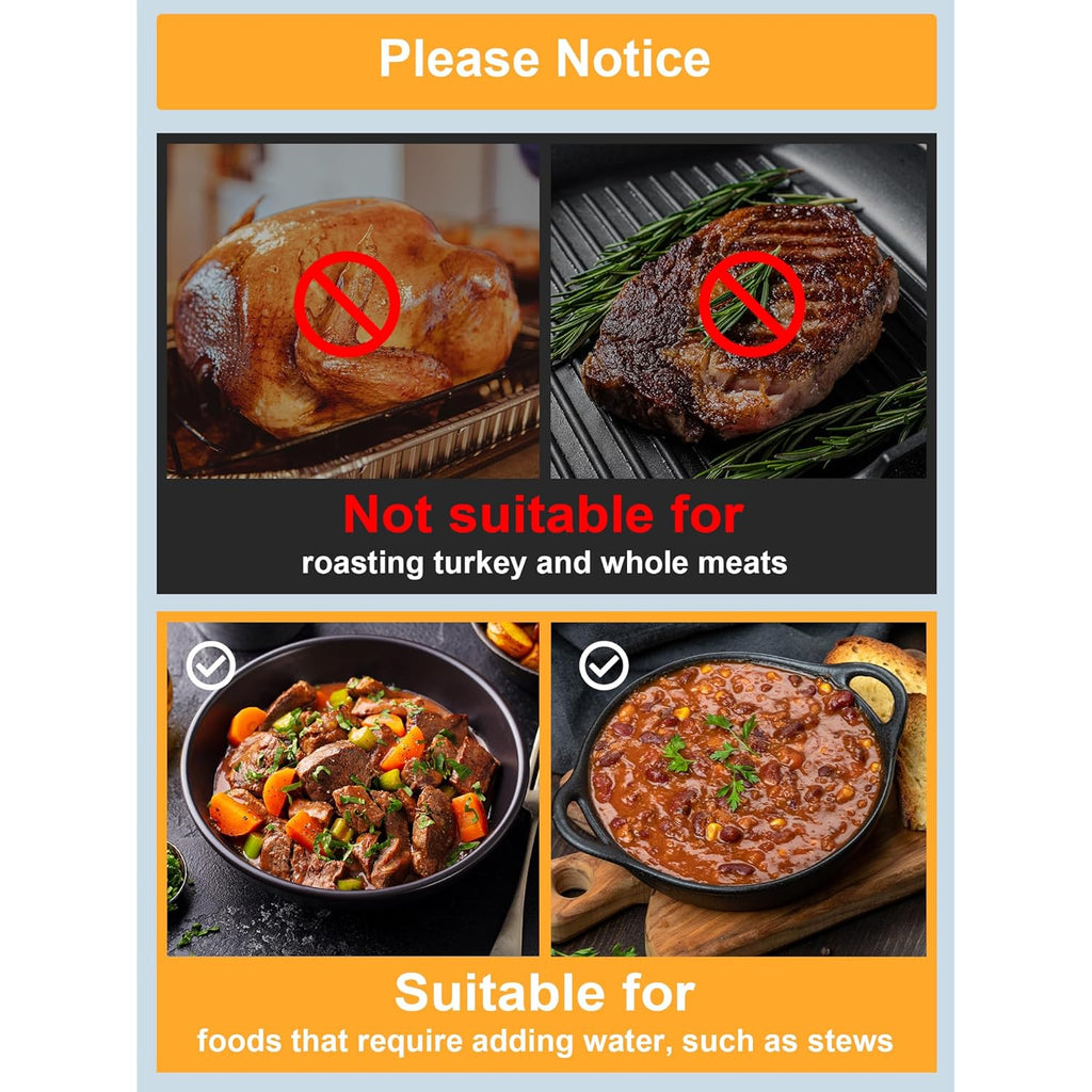 SMARTAKE Electric Roaster Liners, 10 Count Disposable Roaster Liners, Fits 16, 18, 22 Quart Roasters, Roaster Pan Oven Liners Plastic Cooking Bags for Instant Cleanup, 18 x 34 Inch