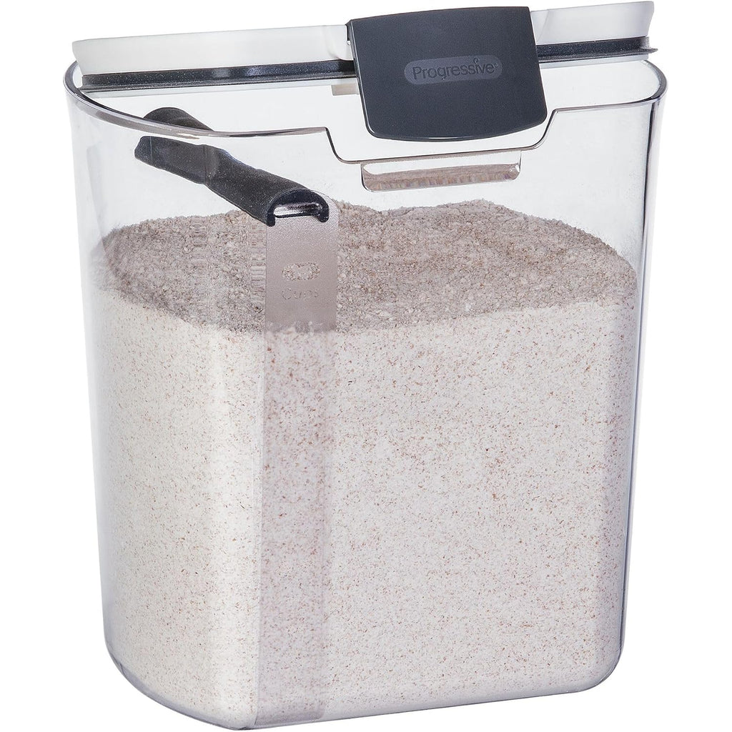 Prokeeper Flour Storage Container, 4-Quart Capacity, Includes Leveling Bar For Mess-Free Measuring