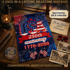 250 Anniversary Usa Garden Flag - 250 Years Of Freedom Double Sided 3-Ply American Patriotic Flags 1776-2026, Uv Protection Fade Resistant 12X18 Inch Yard Flag Commemorative Merchandise For Outdoor Celebration