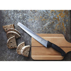 Mercer Culinary M23210 Millennia Black Handle, 10-Inch Wide Wavy Edge, Bread Knife