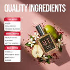 Alt. Fragrances Fleur Noire - Inspired By Blk Opiu.M Perfume For Women, Extrait De Parfum, Long Lasting Fragrance With Coffee, Jasmine & Vanilla Notes, 60Ml