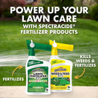 Spectracide Weed & Feed 20-0-0, 3 Count, Easy To Use Quickflip Sprayer, Kills Weeds While Feeding Your Lawn, Kills Major Broadleaf Weeds Like Dandelion, Chickweed, Clover And Plantain